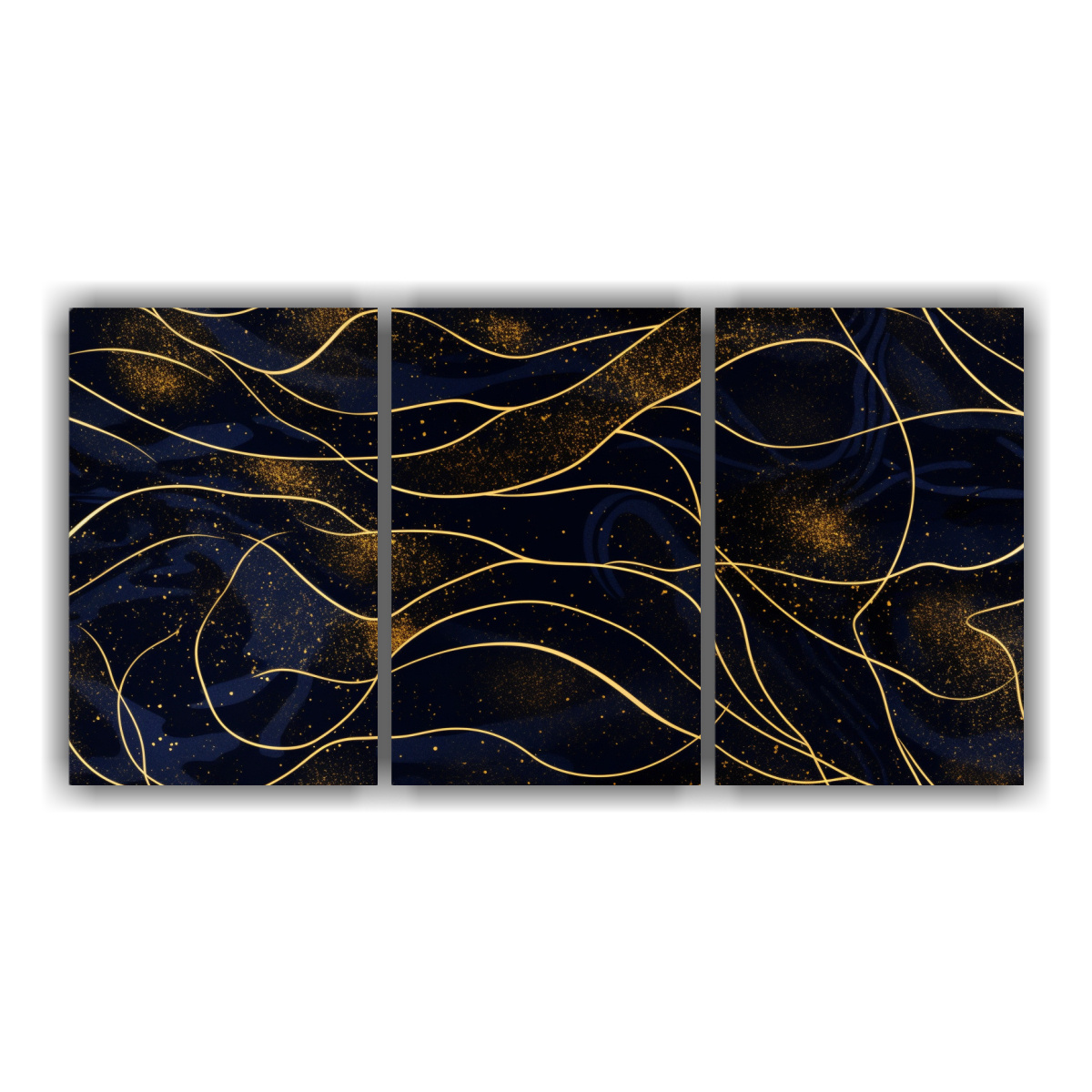 pinturas-de-decoraci-n-patr-n-azul-oscuro-sobre-fondo-estampado