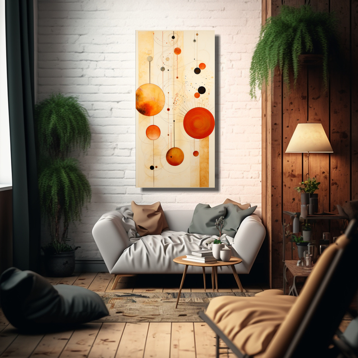 pinturas-de-lienzo-de-alta-calidad-c-rculo-con-puntos-y-l-neas-coloridas-1