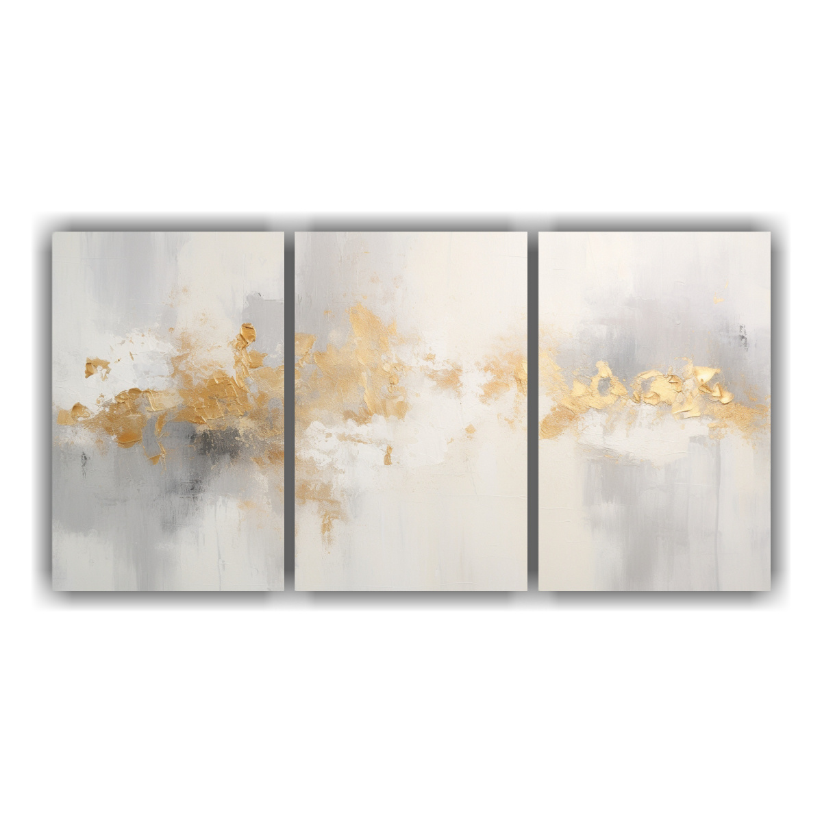 pinturas-de-pared-abstractas-en-blanco-con-salpicaduras-doradas