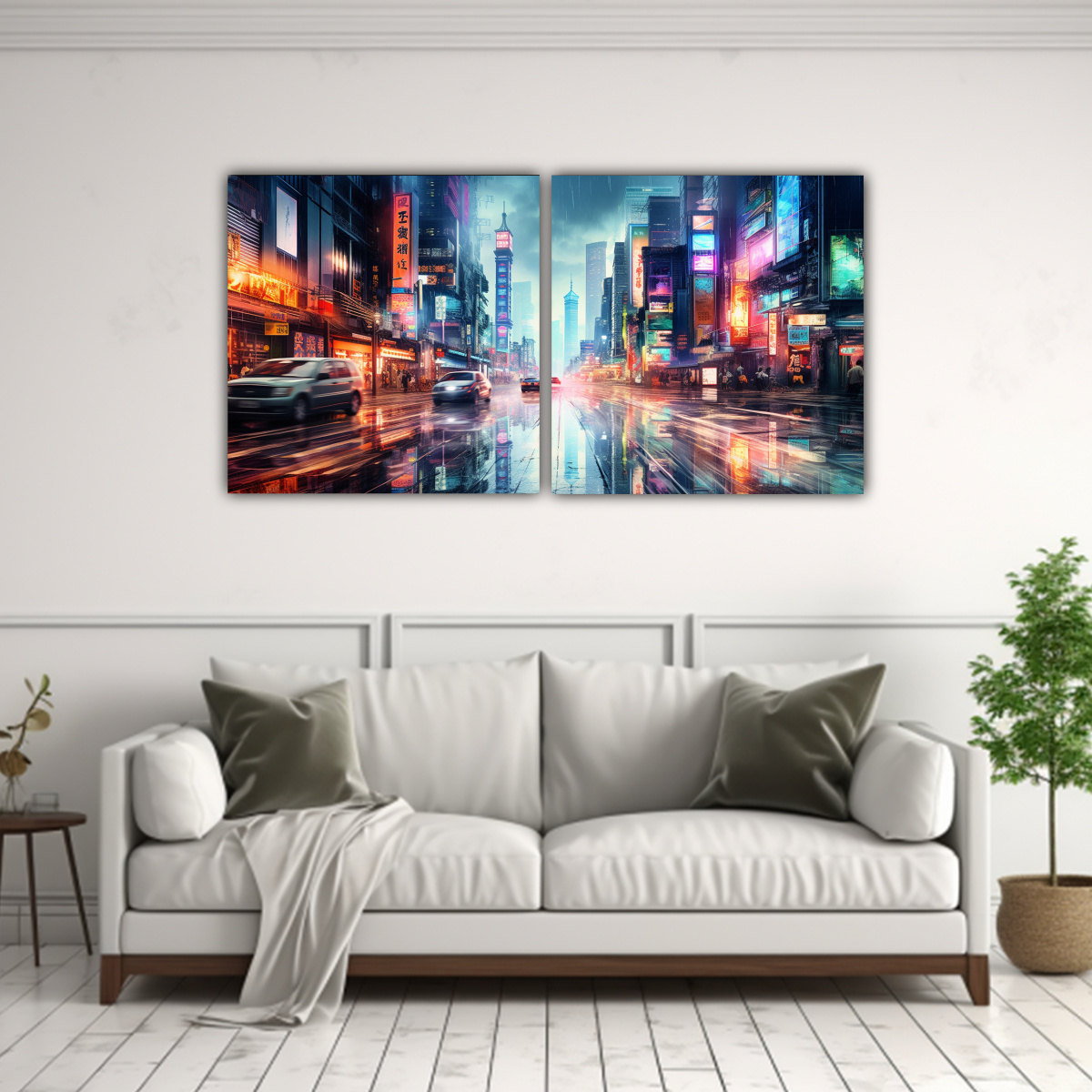 pinturas-de-pared-enigm-ticas-de-dos-artes-el-pulso-el-ctrico-de-una-calle-de-shanghai-iluminada-con-ne-n-1