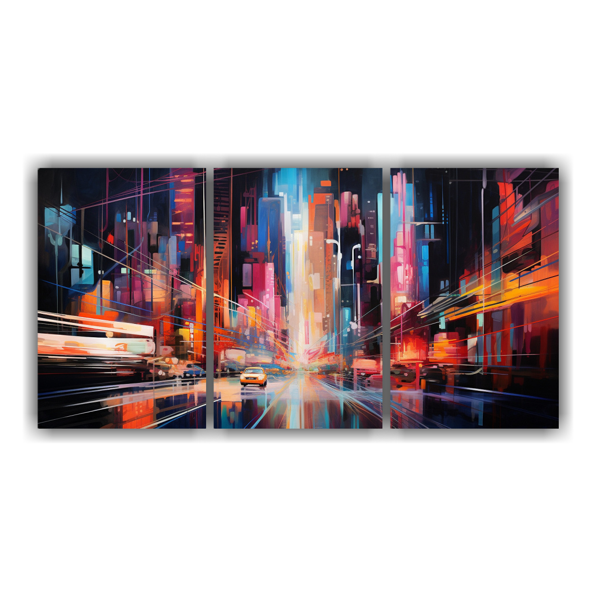 pinturas-de-pared-inspiradoras-para-sala-con-patrones-abstractos-y-vibrantes-en-remolino