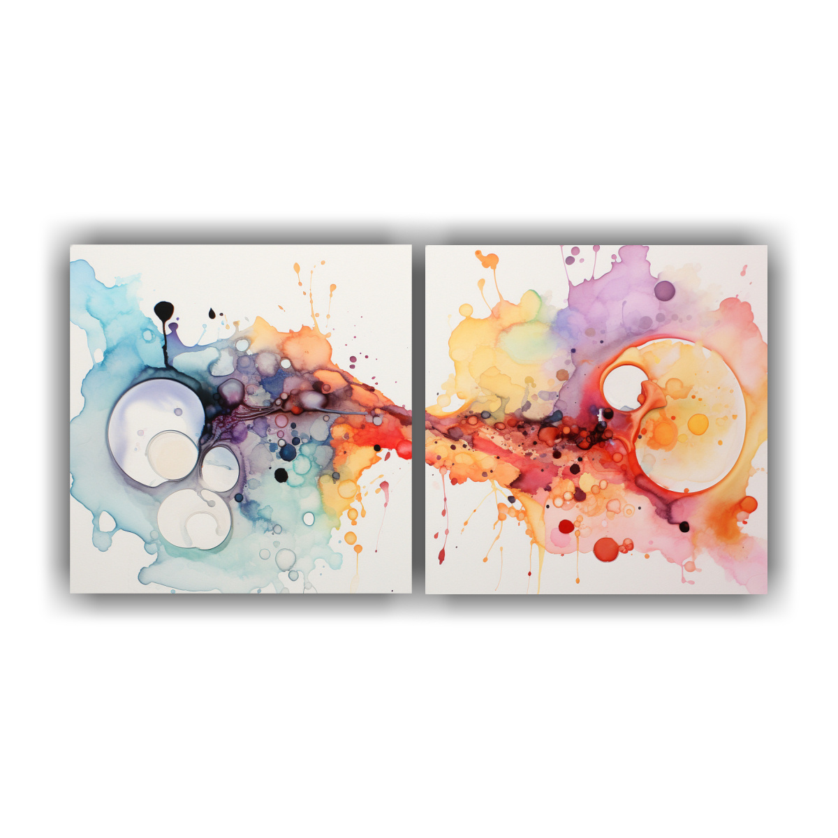 pinturas-de-pared-tonos-adorable-abstracto-acuarela-manchas-de-tinta-abstracta