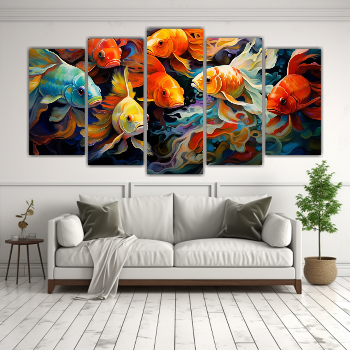 pinturas-de-peces-abstractos-cinco-lienzos-estilo-galer-a-llenos-de-alegr-a-1