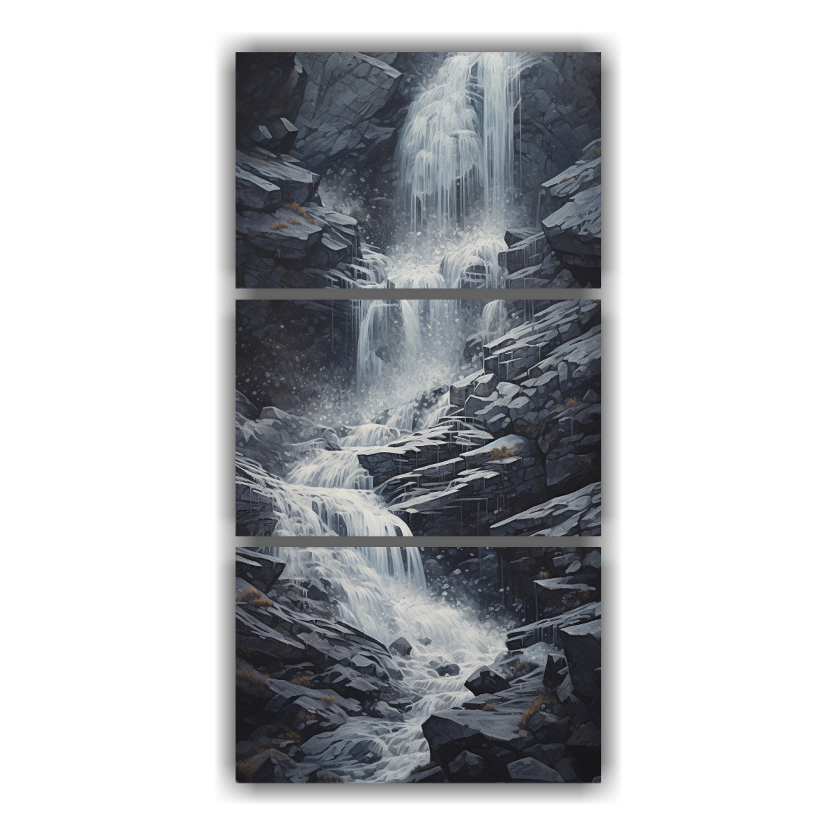 pinturas-decorativas-abstractas-de-tres-artes-fantas-a-abstracta-de-una-cascada-congelada-en-el-tiempo-