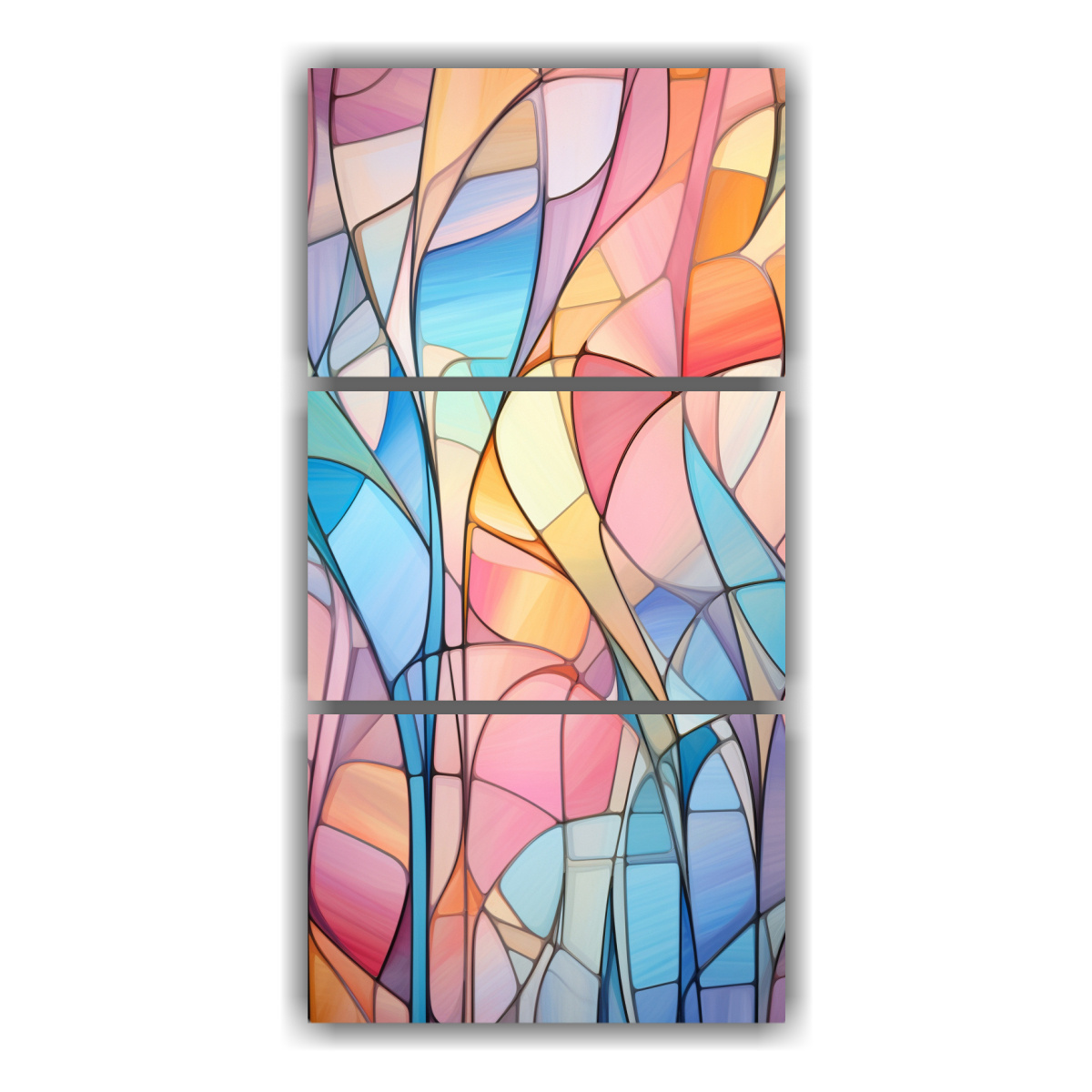 pinturas-decorativas-abstractas-estilo-vidrieras-en-bastidor-de-tela