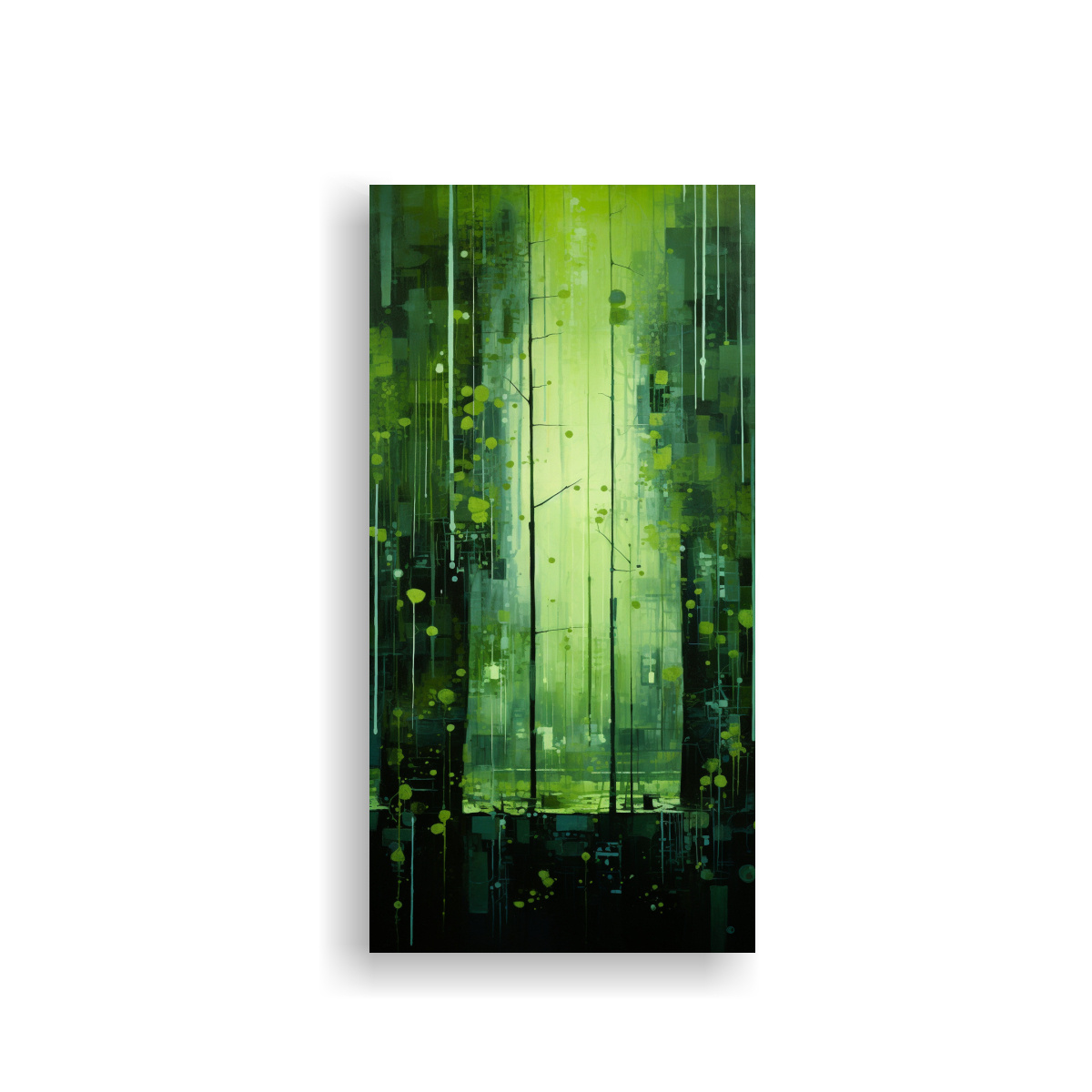 pinturas-decorativas-abstractas-verdes-inspiradas-en-los-ecos-de-un-bosque-