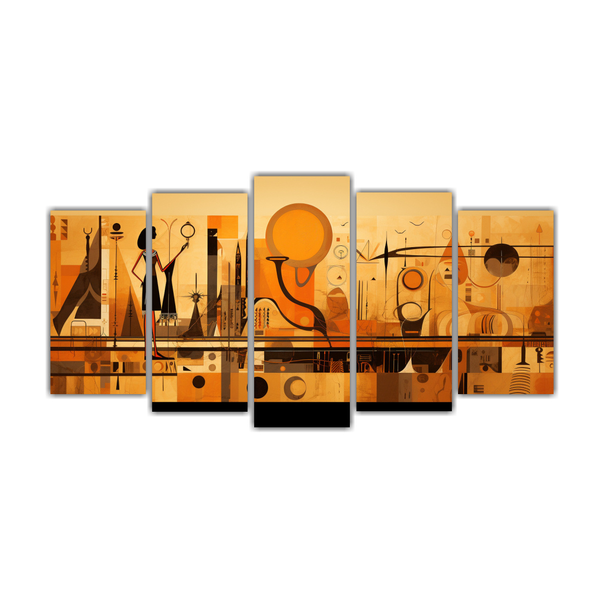 pinturas-decorativas-arte-detalles-abstractos-inspiradas-en-el-arte-antiguo-egipcio