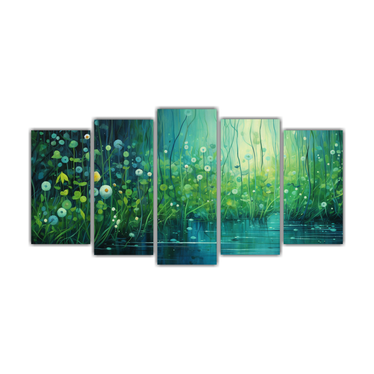 pinturas-decorativas-azul-verde-calmantes-y-felices-para-set-2-artes-creativa-vida
