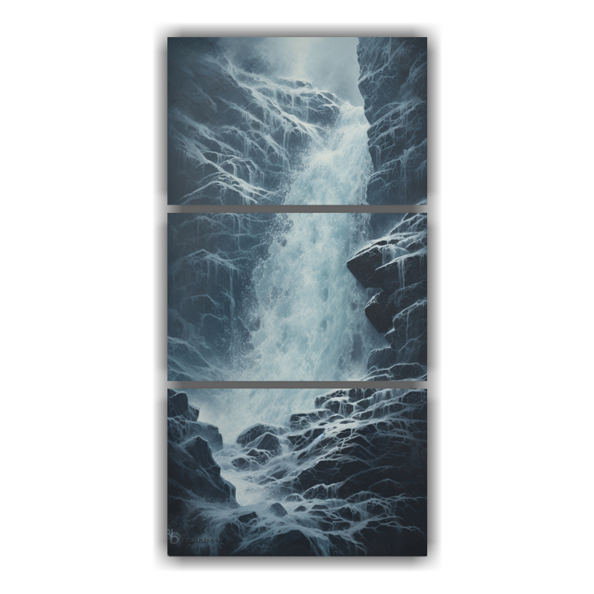 pinturas-decorativas-belleza-abstracta-de-una-cascada-atronadora