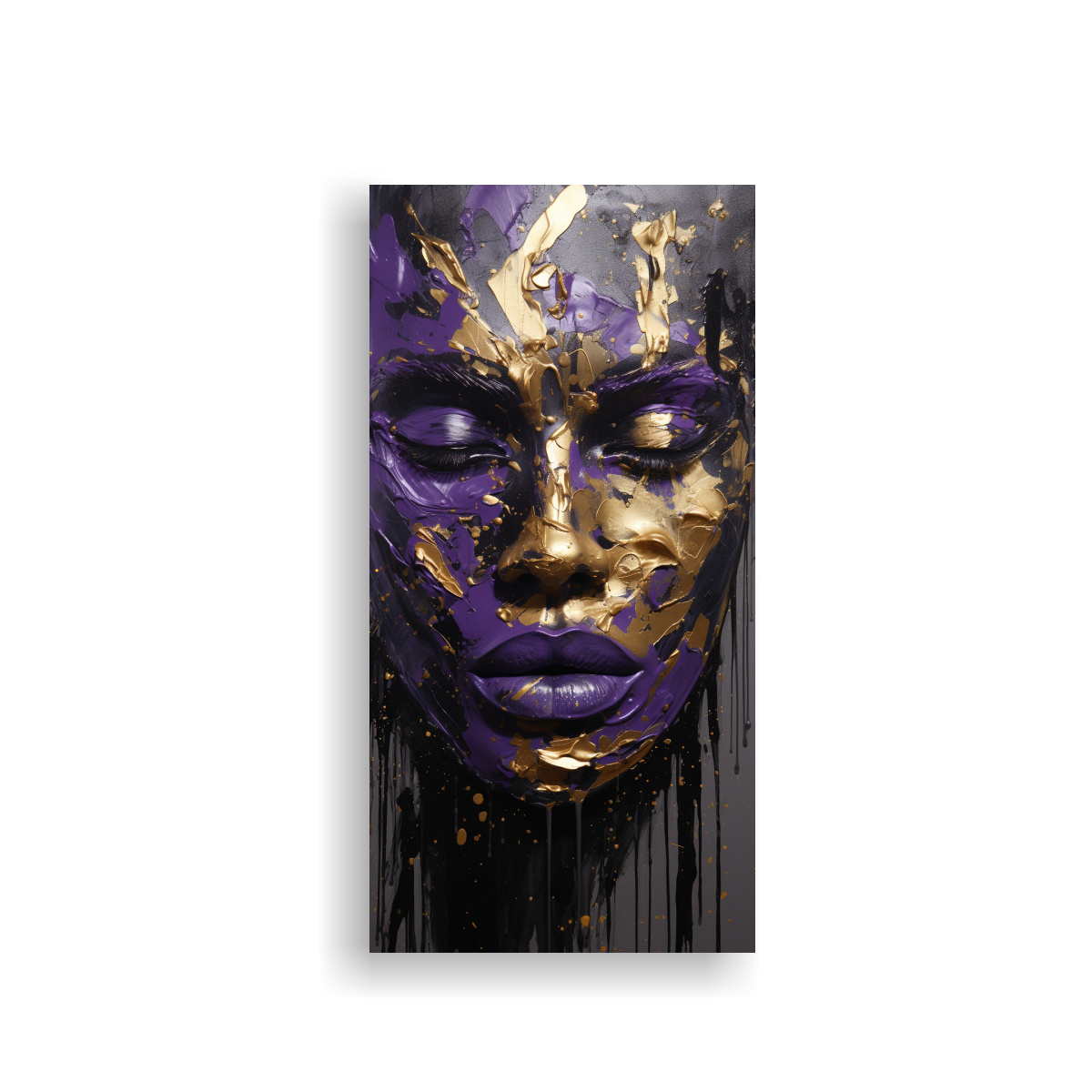 pinturas-decorativas-canva-finas-l-neas-naturaleza-viva-contornos-faciales-y-salpicaduras-oro-y-p-rpura