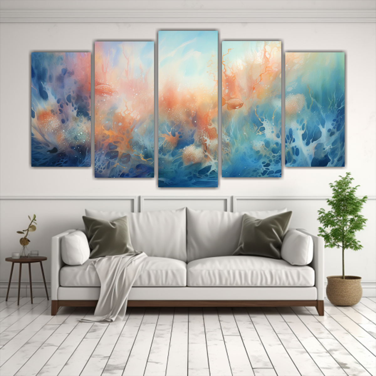 pinturas-decorativas-cl-sicas-de-escena-submarina-suave-1