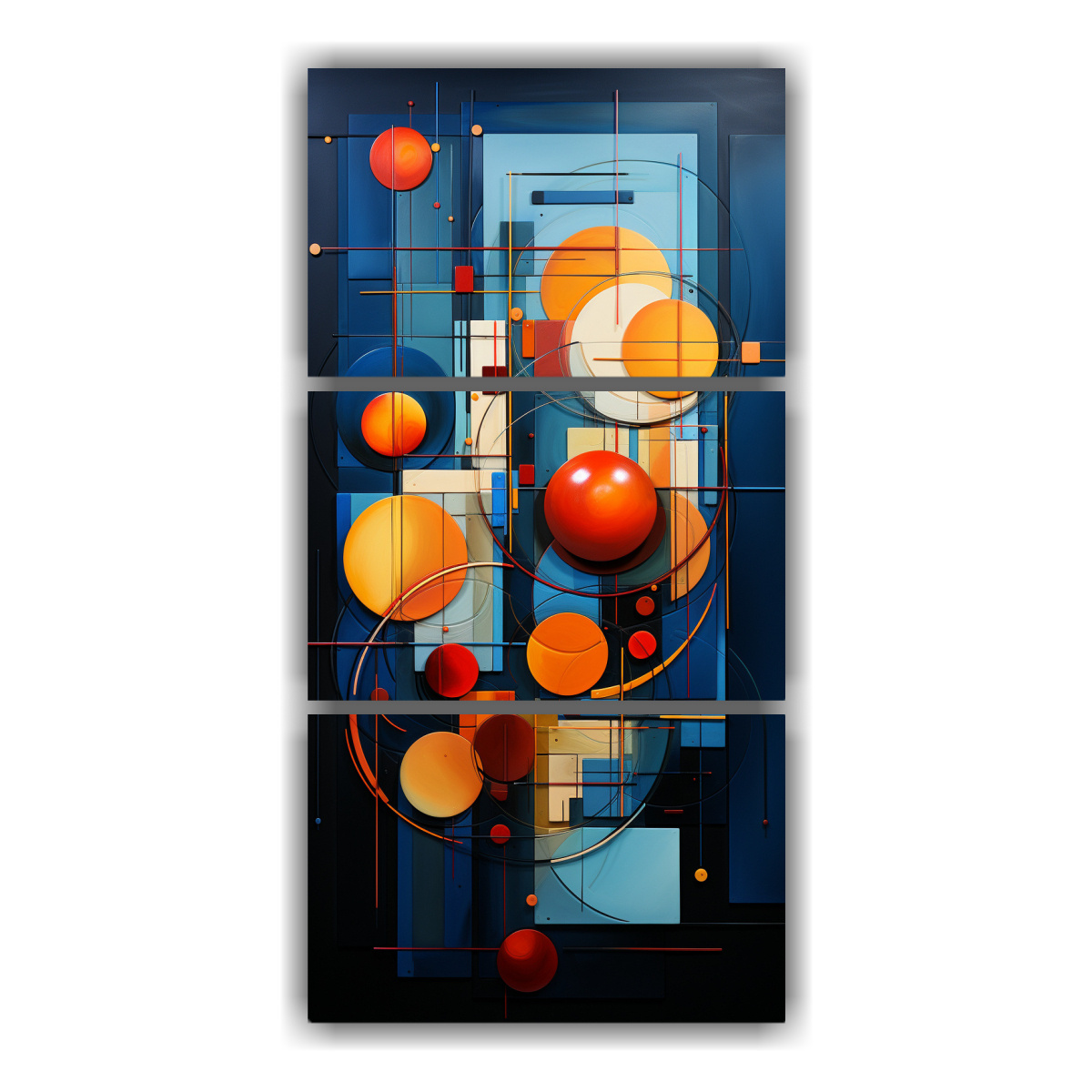 pinturas-decorativas-con-efecto-visual-abstracto-en-bastidor-estampado