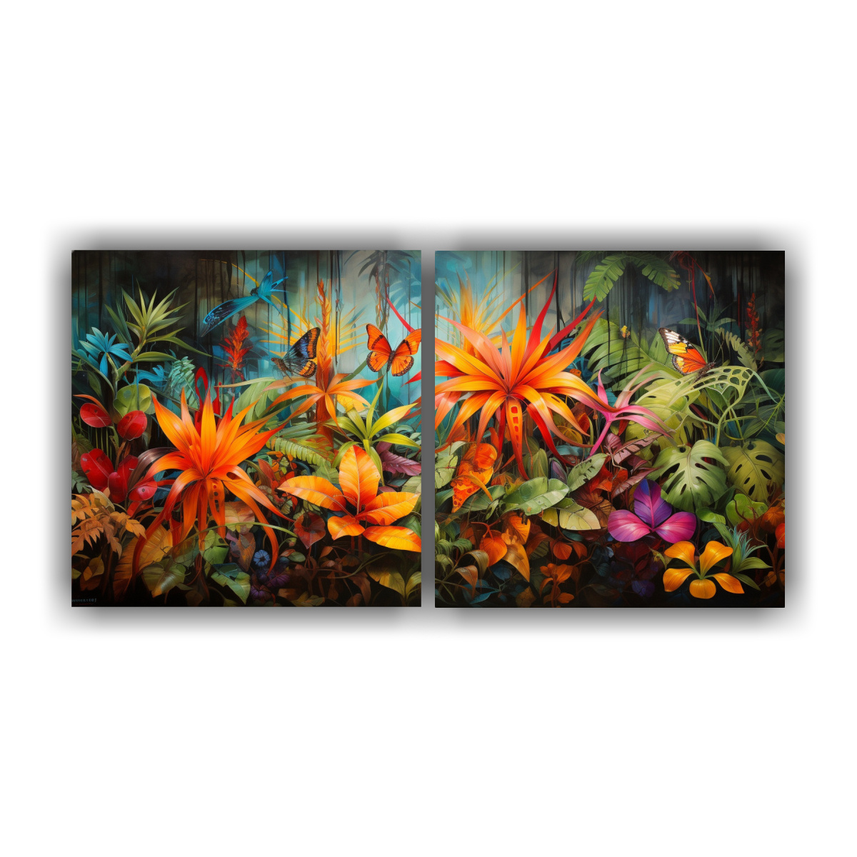 pinturas-decorativas-con-el-tema-luminoso-del-ritmo-abstracto-del-latido-de-la-selva-tropical-
