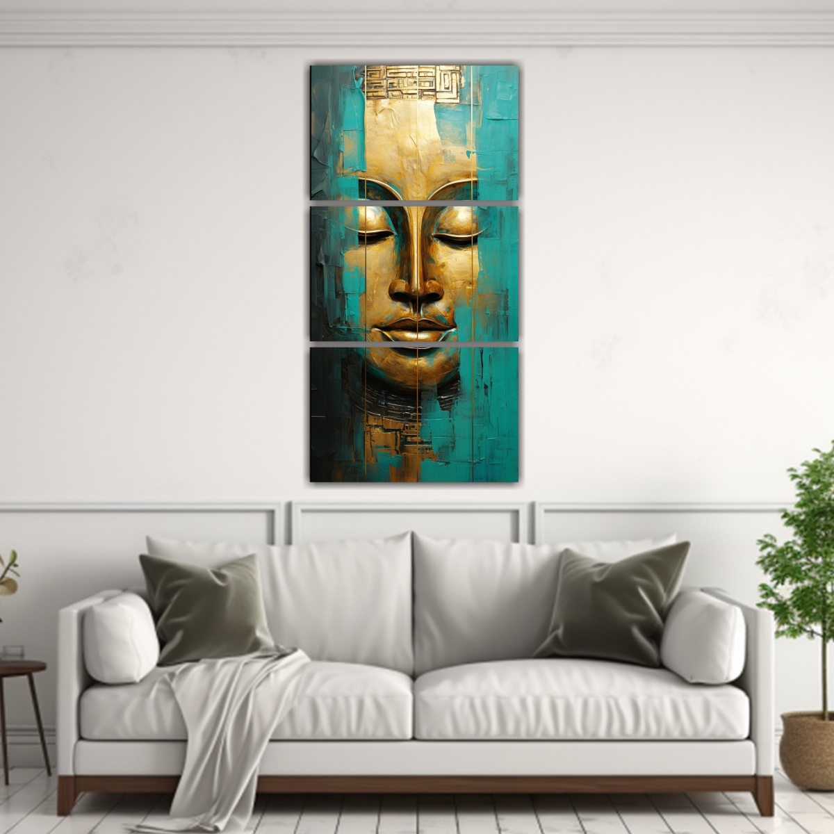 pinturas-decorativas-con-estilo-abstracto-buddha-en-oro-y-turquesa-1