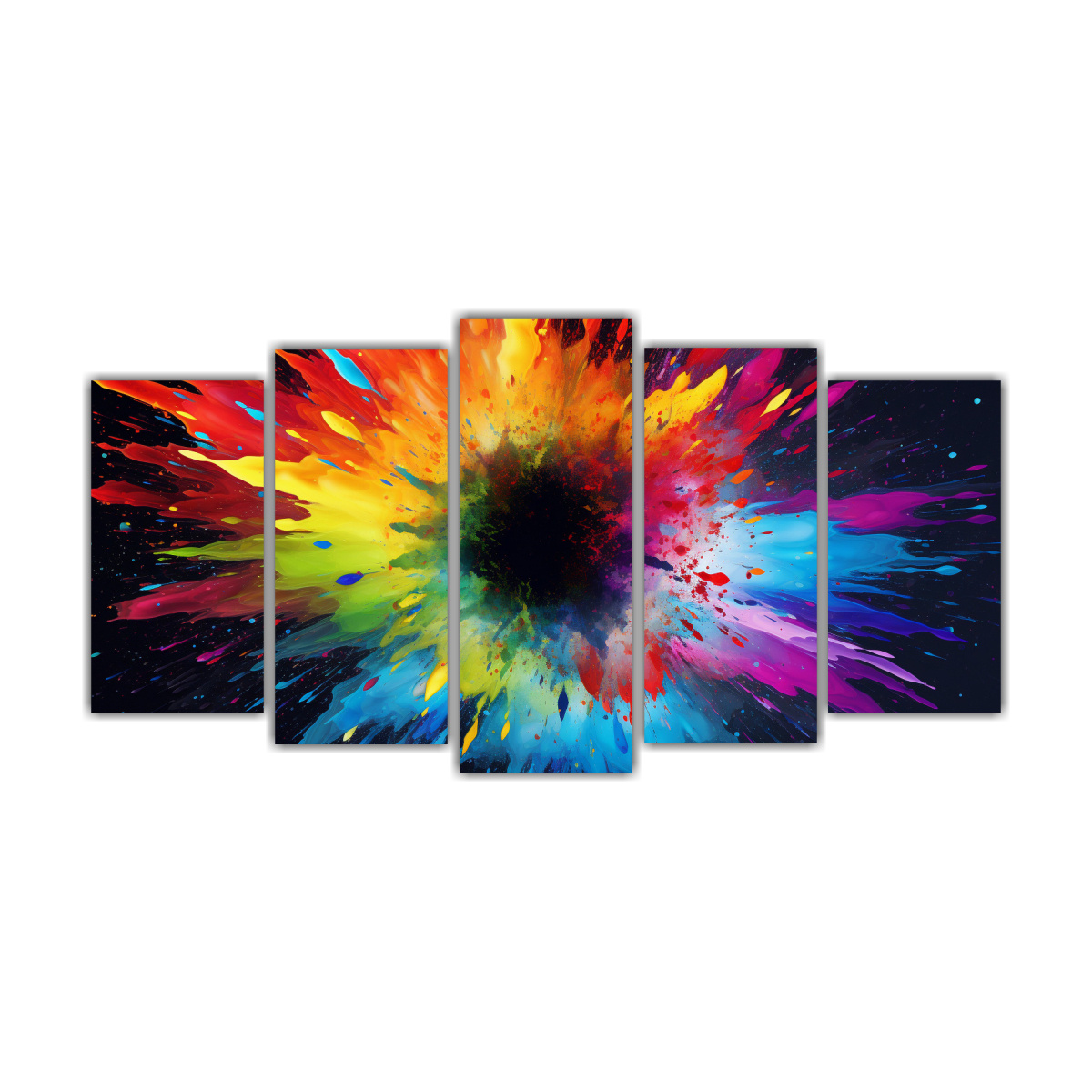 pinturas-decorativas-con-fondo-colorido-y-c-rculo-negro