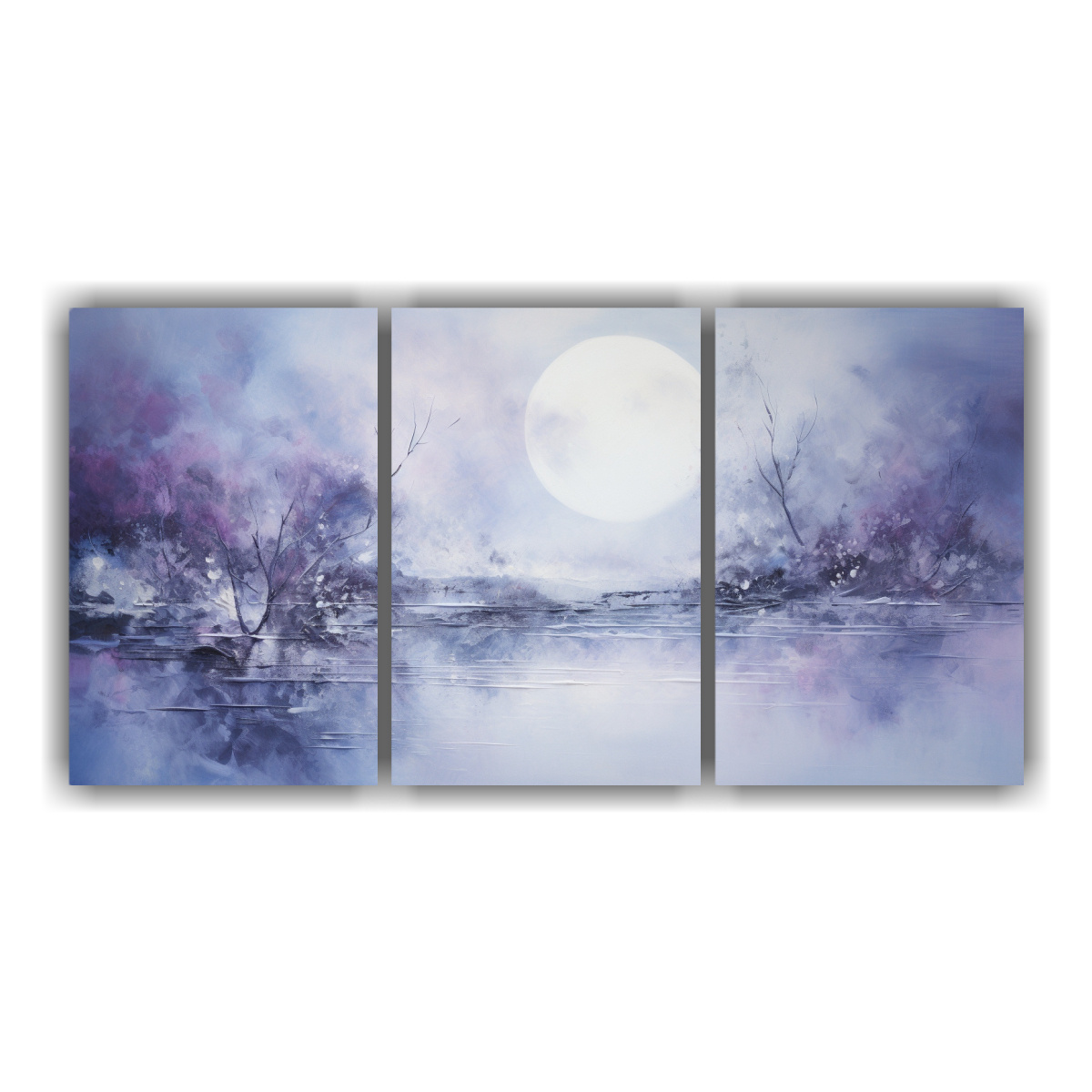 pinturas-decorativas-con-interpretaci-n-abstracta-de-la-serenidad-de-una-luna