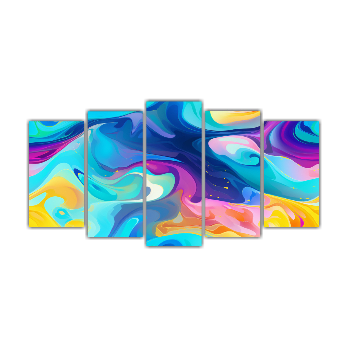 pinturas-decorativas-con-patr-n-de-remolino-de-l-quidos-en-formas-el-pticas-en-telas-de-bastidor-conjunto-de-5