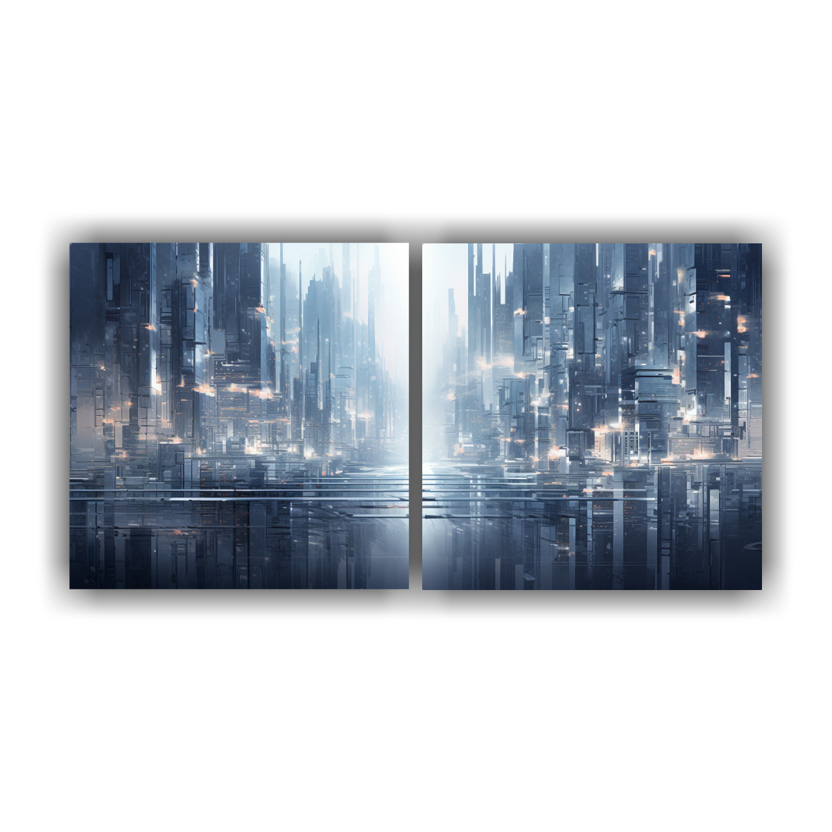 pinturas-decorativas-con-representaci-n-abstracta-de-una-ciudad-cibern-tica-en-f