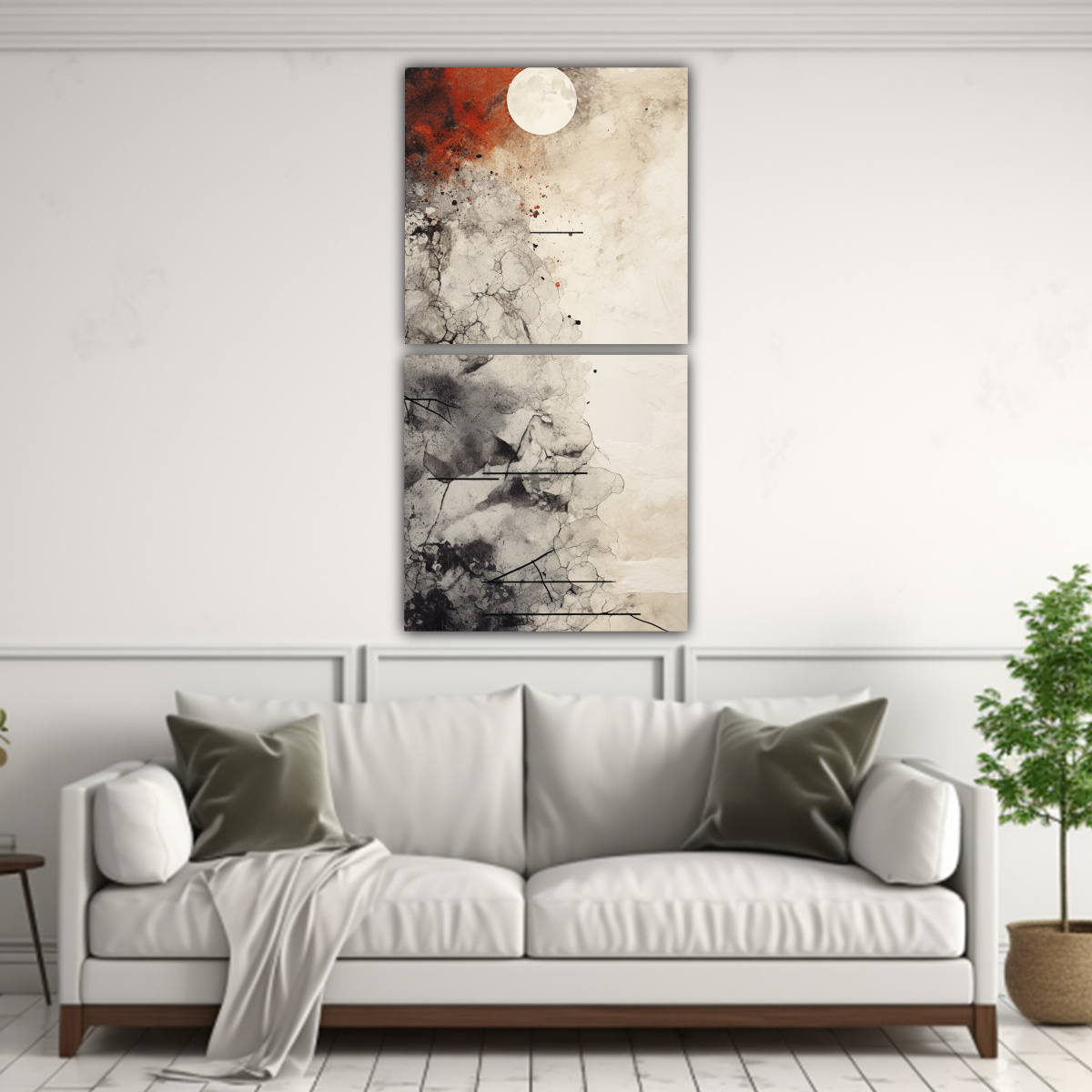 pinturas-decorativas-con-textura-de-piedra-y-pintura-tinta-india-en-bastidor-con-ambiente-de-concepto-en-dos-telas-1