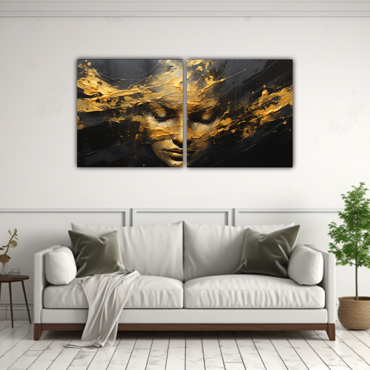 pinturas-decorativas-con-textura-facial-y-salpicaduras-doradas-y-amarillas-1