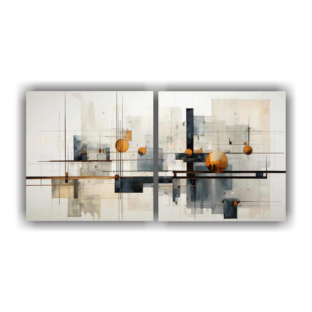 pinturas-decorativas-de-arte-abstracto-geom-trico-en-colores-neutros