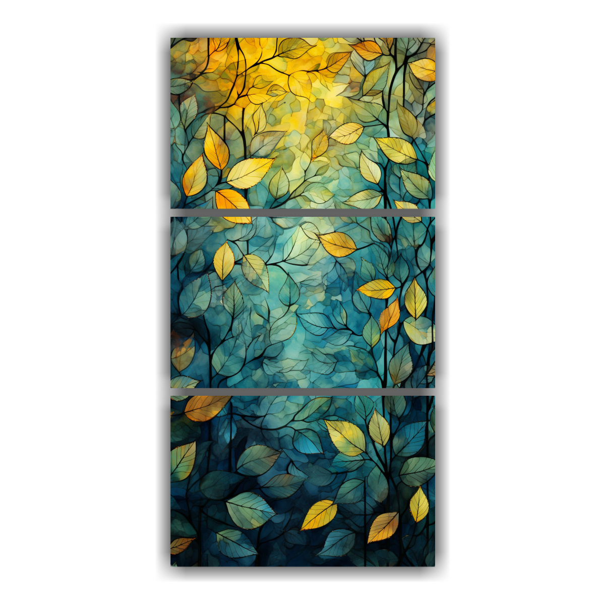 pinturas-decorativas-de-arte-callejero-abstracto-y-fantas-a-con-hojas-verdes-acuarela-set-de-3-composiciones-de-expresion-street-art-