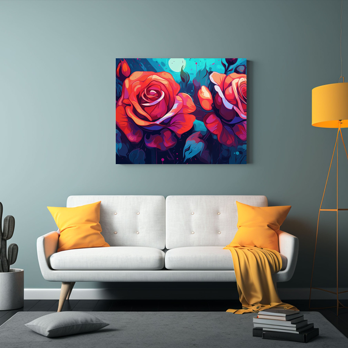 pinturas-decorativas-de-arte-de-pared-con-rosas-de-acuarela-pop-art-1
