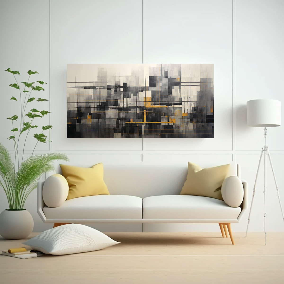 pinturas-decorativas-de-arte-moderno-cultura-abstracci-n-geom-trica-en-grises-industriales-y-met-licos-1