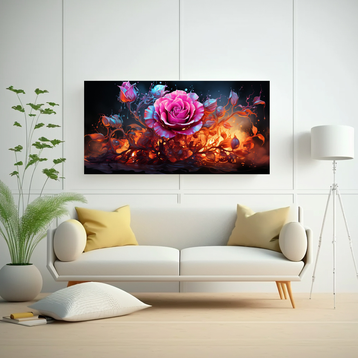 pinturas-decorativas-de-canva-moderno-living-rosa-ne-n-disuelto-en-agua-con-ornamentaciones-tribales-1