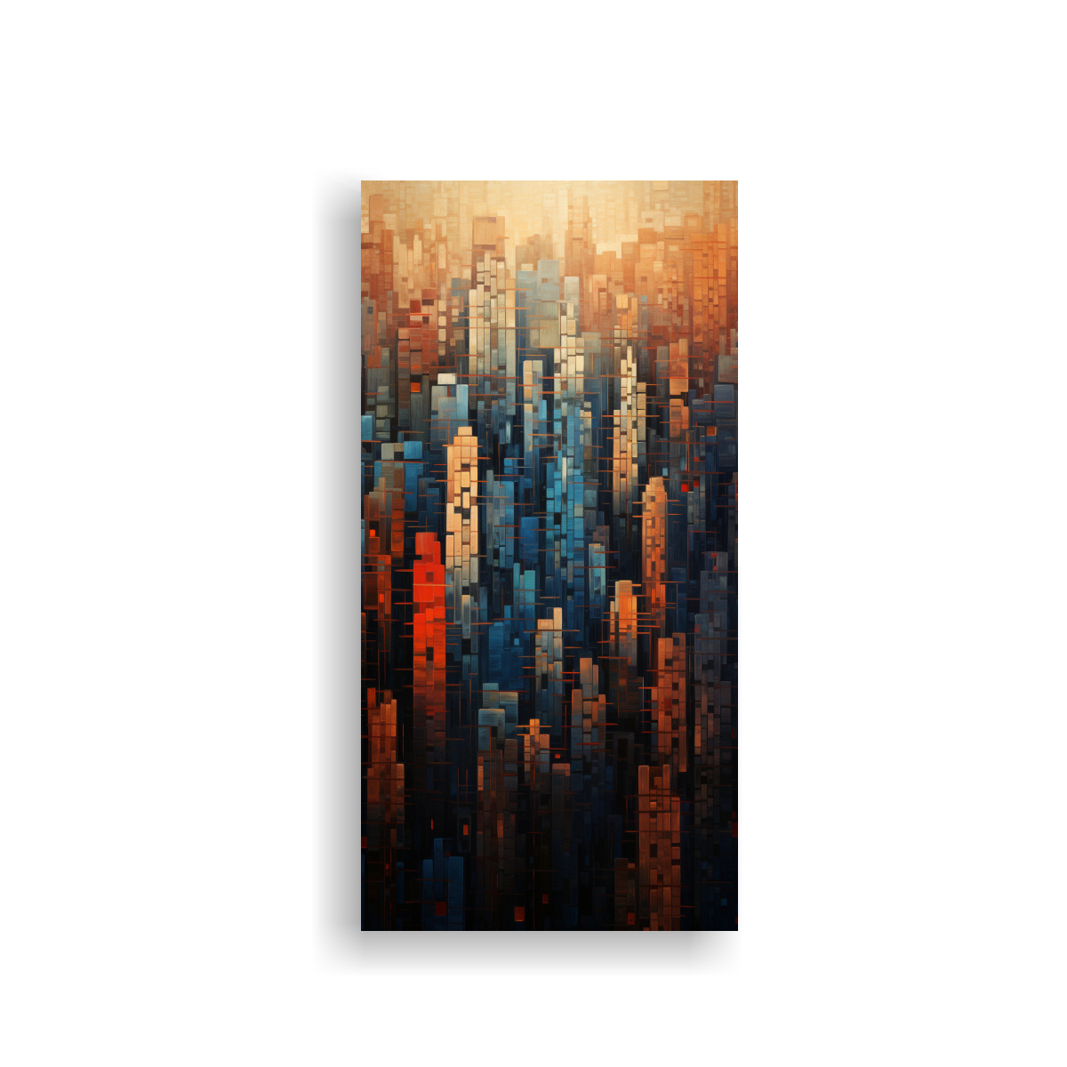 pinturas-decorativas-de-composici-n-geom-trica-de-skyline-de-ciudad-de-alta-calidad