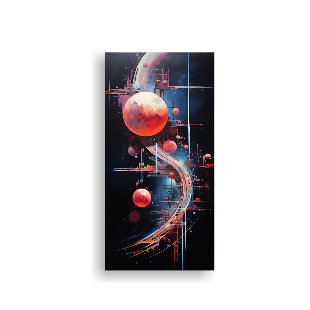 pinturas-decorativas-de-composici-n-y-abstracci-n-de-un-espacio-irreal-en-el-sal-n