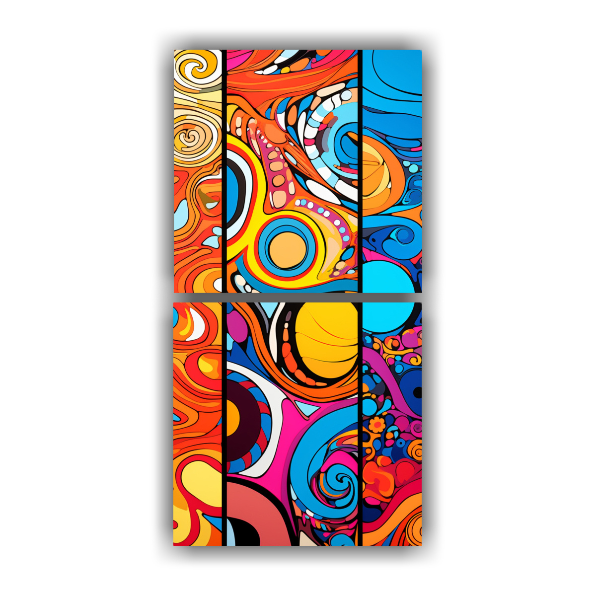 pinturas-decorativas-de-composiciones-vanguardistas-linda-inspiradas-en-el-pop-art-y-en-patrones-abstractos-audaces-y-v-vidos