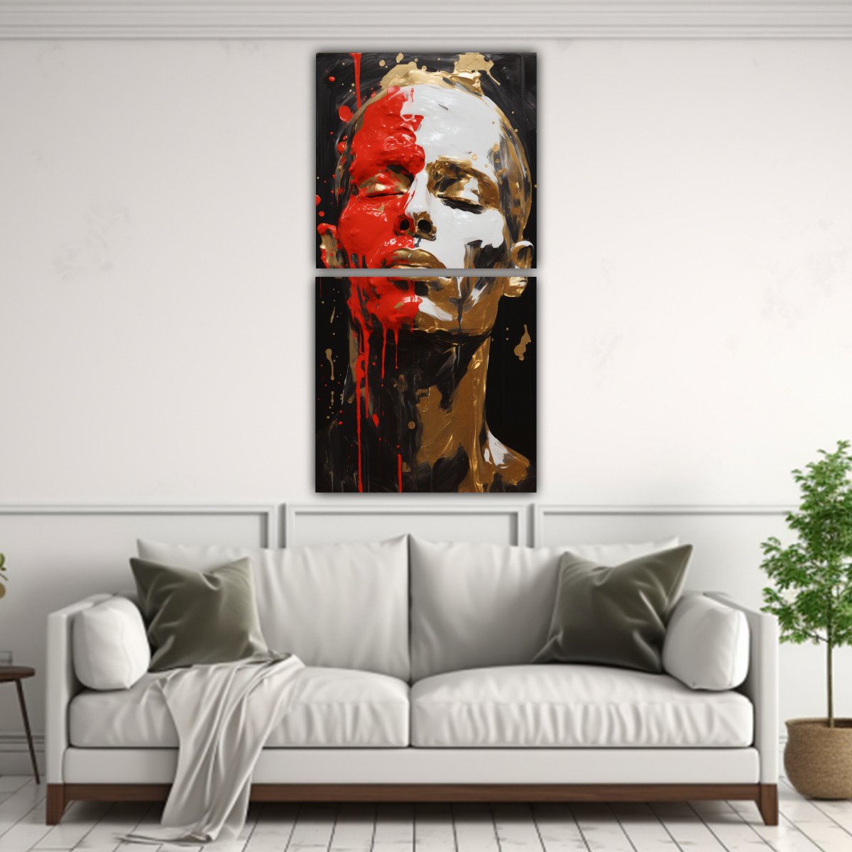 pinturas-decorativas-de-contornos-faciales-y-salpicaduras-doradas-y-rojas-1