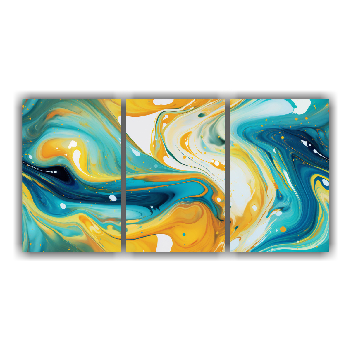 pinturas-decorativas-de-dos-cuadros-impresionantes-con-remolinos-fluidos-en-una-forma-de-elipse-llena-de-l-quidos-girando