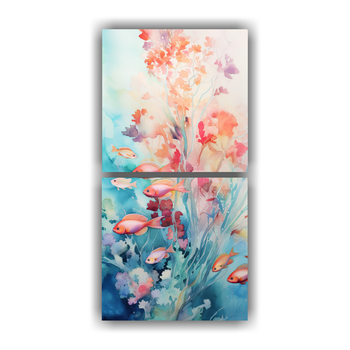 pinturas-decorativas-de-escena-submarina-en-suave-patr-n-intenso