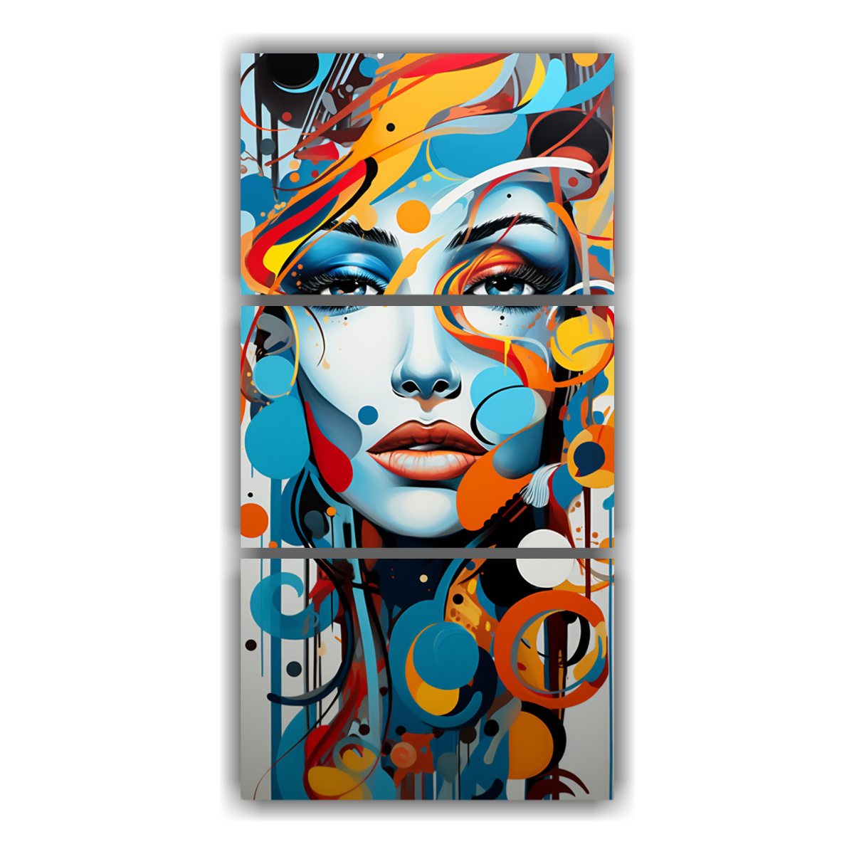 pinturas-decorativas-de-esquema-abstracto-fusionando-el-arte-pop-y-colores-monocrom-ticos-en-tres-lienzos-