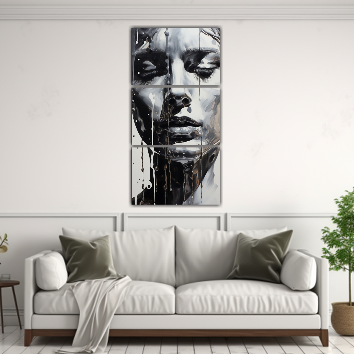 pinturas-decorativas-de-estilo-facial-y-salpicaduras-en-negro-y-plateado-set-de-3-telas-en-bastidor-1