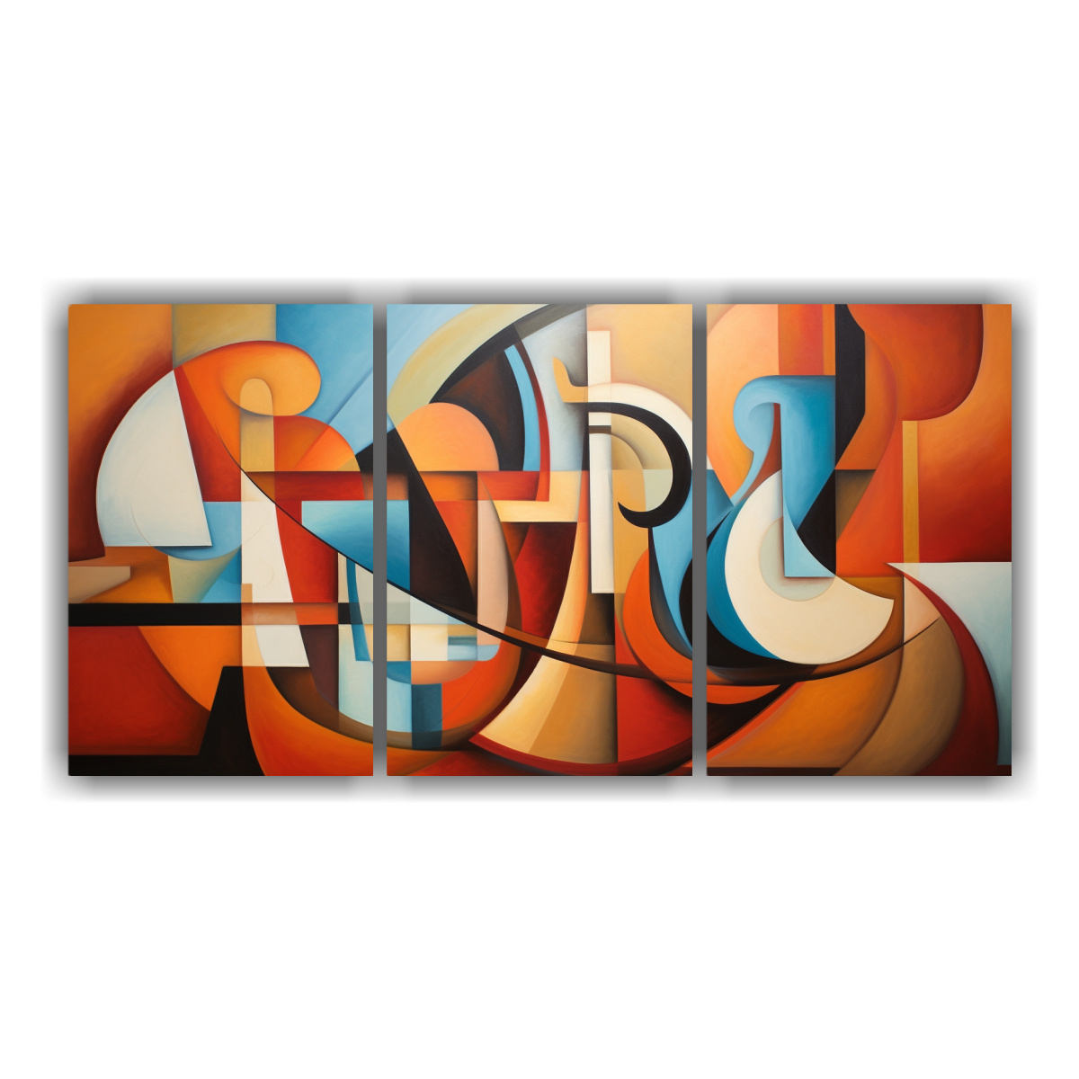 pinturas-decorativas-de-formas-abstractas-inspiradas-en-el-cubismo-en-tres-lienzos-fotogr-ficos-de-dimensiones-