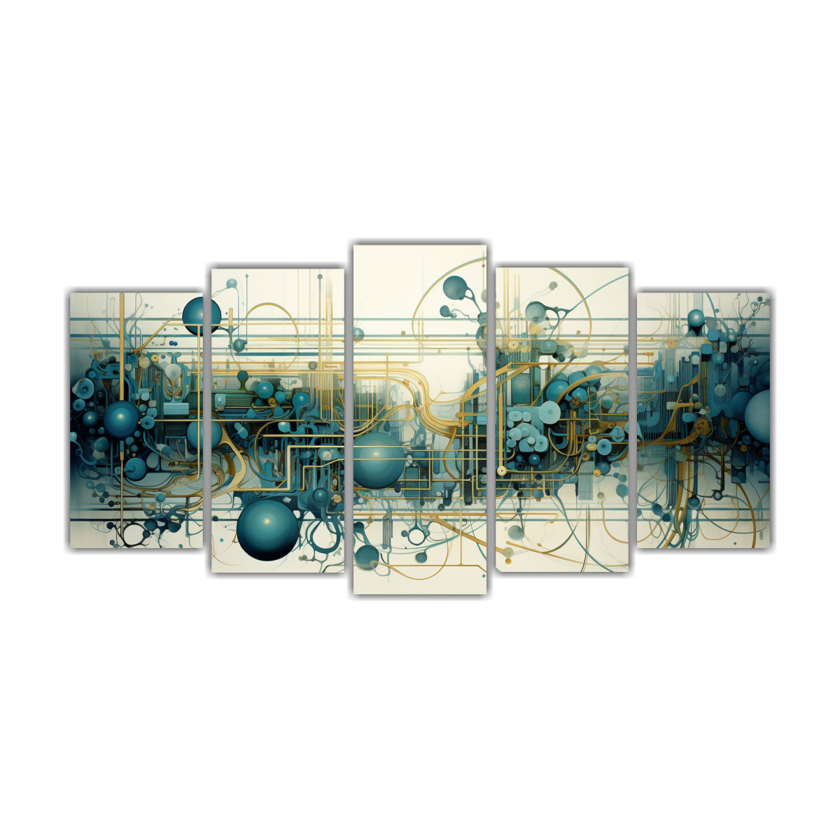 pinturas-decorativas-de-fusi-n-abstracta-moderna-de-cinco-artes-profundidad-tecnol-gica-y-naturaleza