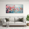 pinturas-decorativas-de-hermoso-ambiente-con-dos-peces-nadando-y-muchas-flores-de-nen-fares-1