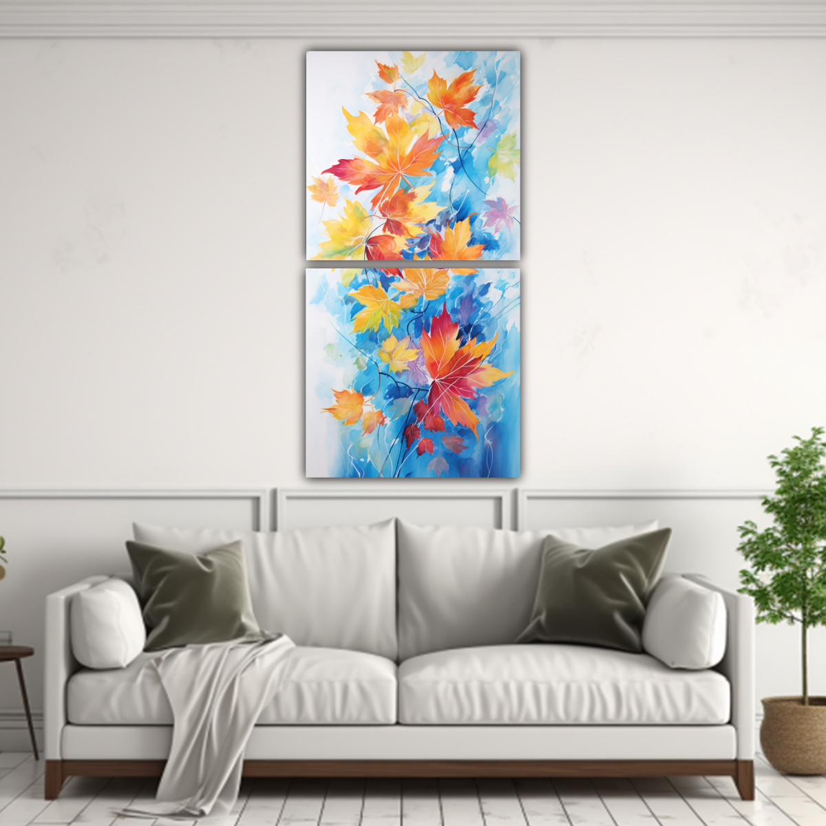 pinturas-decorativas-de-hojas-coloridas-con-salpicaduras-set-2-composiciones-1