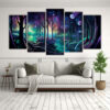 pinturas-decorativas-de-impacto-visual-en-colores-abstractos-que-representan-un-bosque-encantado-1-1