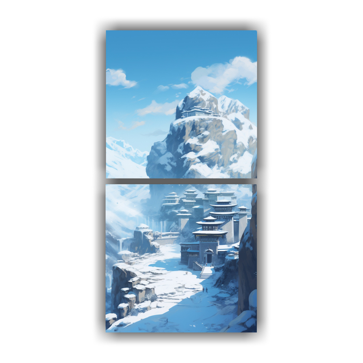 pinturas-decorativas-de-inspiraci-n-ba-o-serena-belleza-de-un-monasterio-del-himalaya