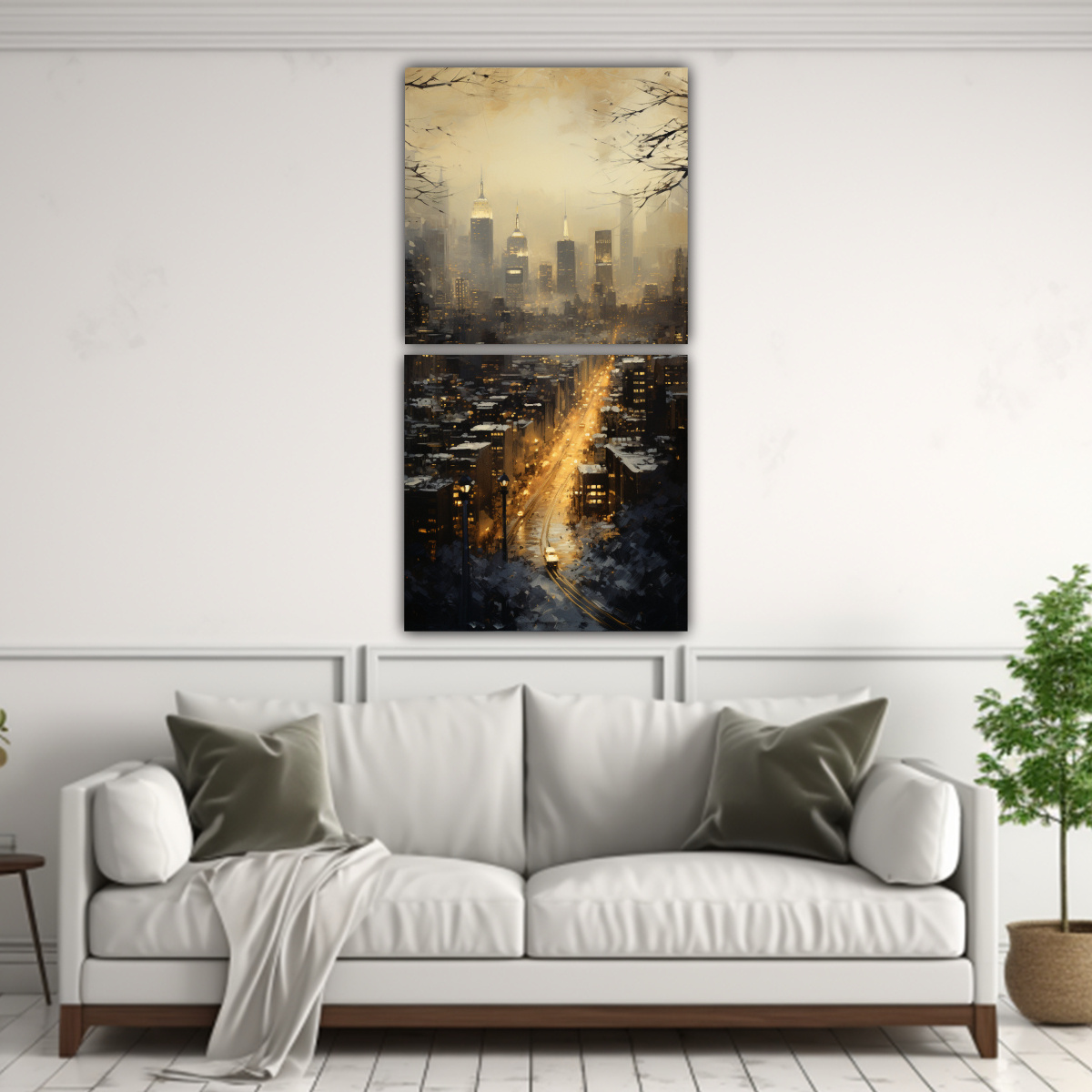 pinturas-decorativas-de-interiores-de-dise-o-de-lienzo-conjunto-2-una-ciudad-impresionista-capturando-el-resplandor-de-1