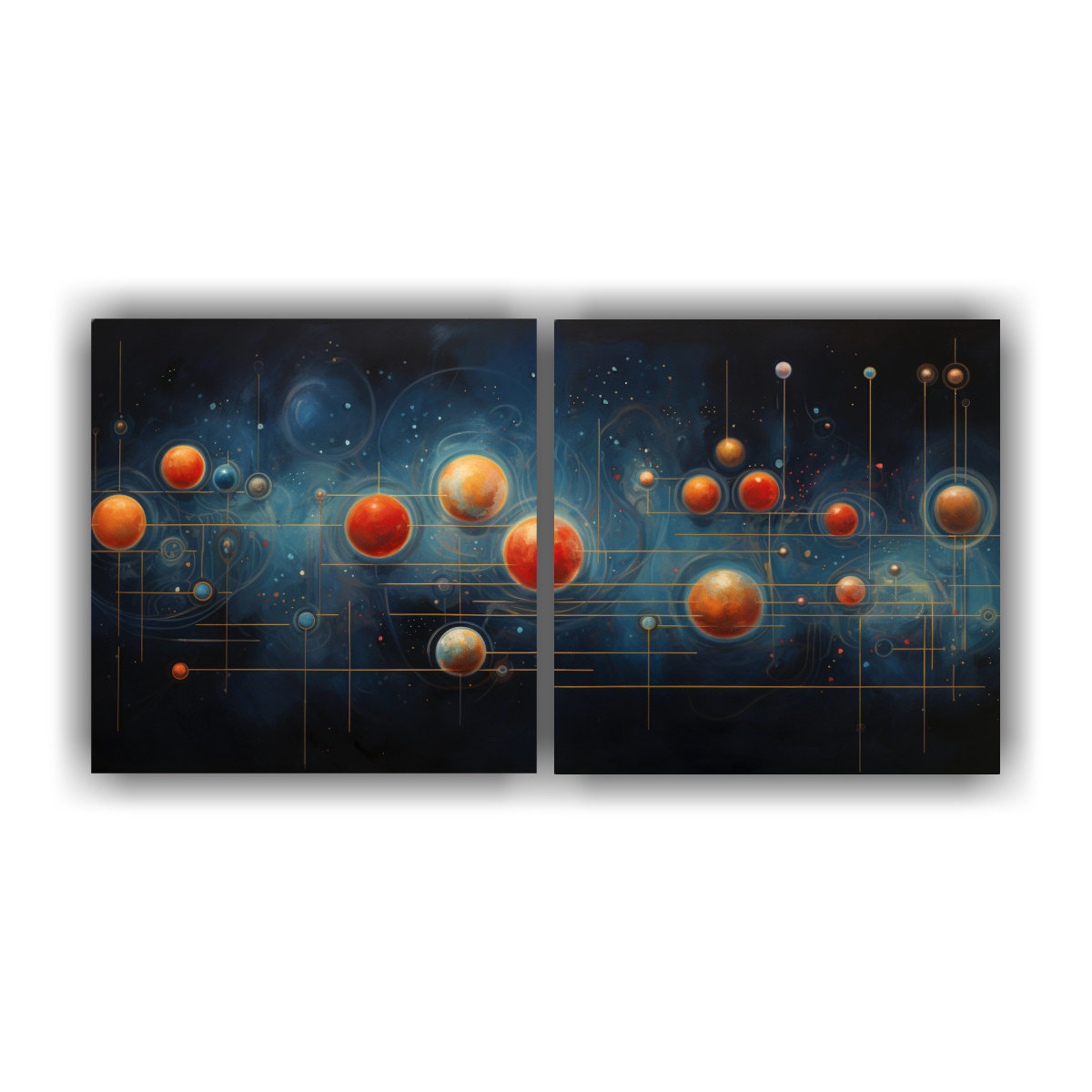 pinturas-decorativas-de-interpretaci-n-abstracta-de-una-alineaci-n-celestial