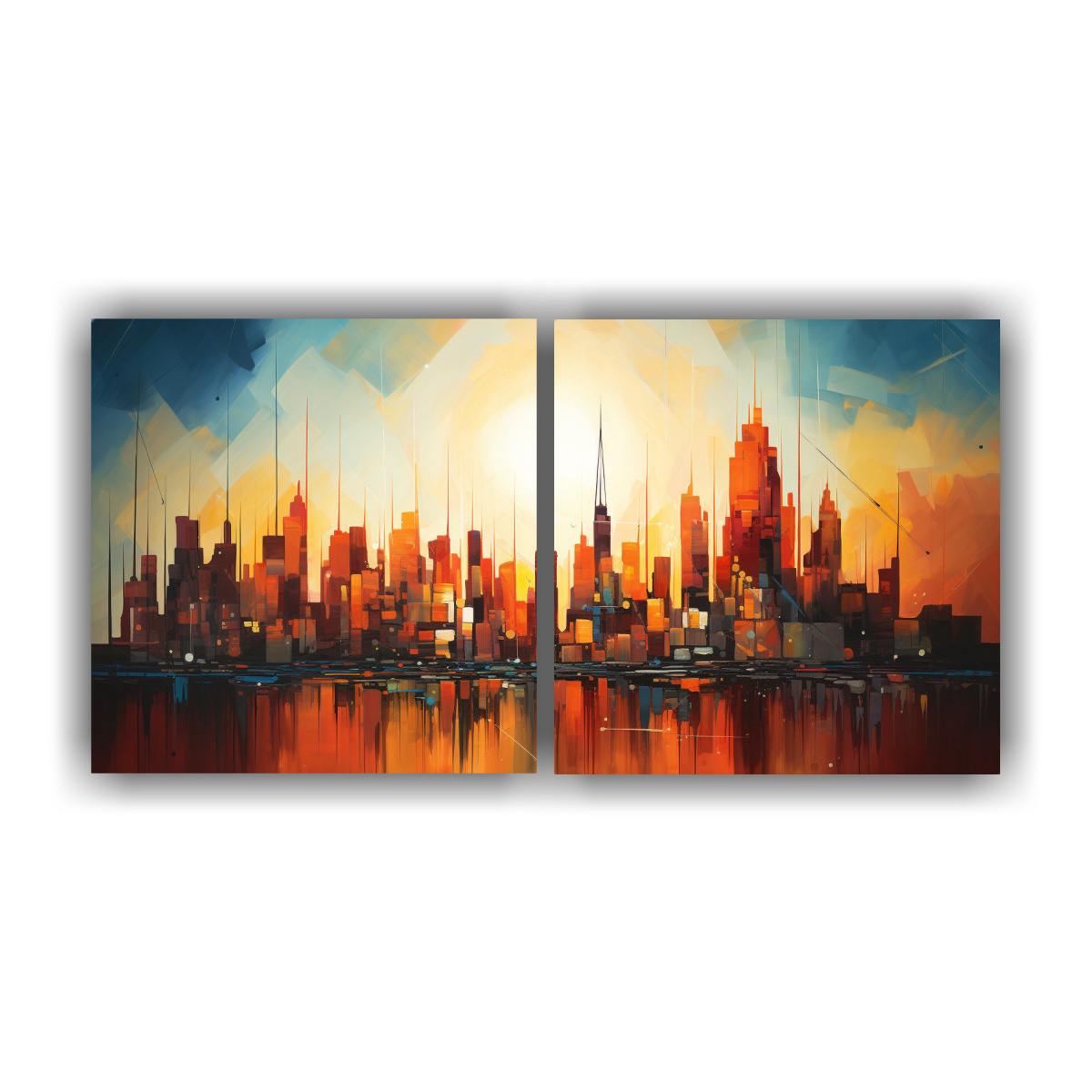 pinturas-decorativas-de-l-neas-finas-regalo-representaci-n-abstracta-del-horizonte-vibrante-de-una-ciudad-skylin