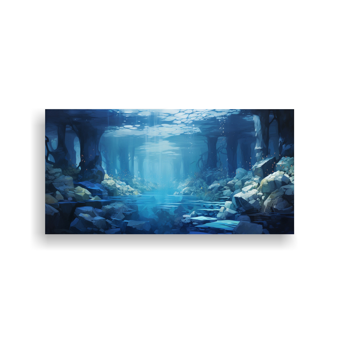 pinturas-decorativas-de-la-belleza-enigm-tica-de-cuevas-submarinas