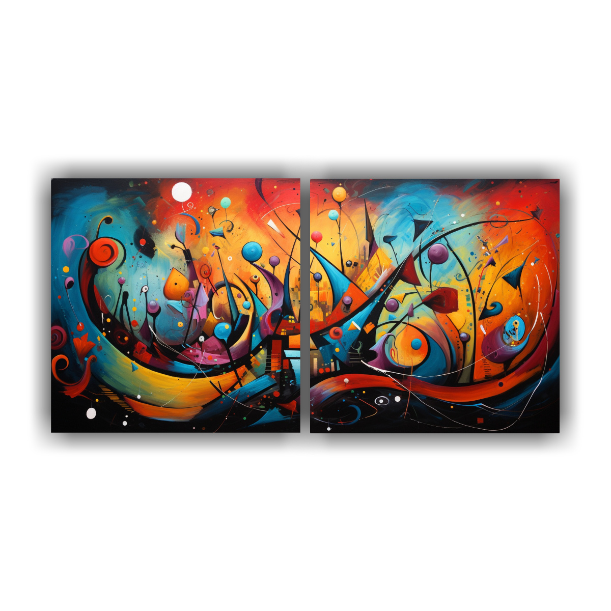 pinturas-decorativas-de-la-elegancia-abstracta-de-una-escena-de-carnaval-v-vida