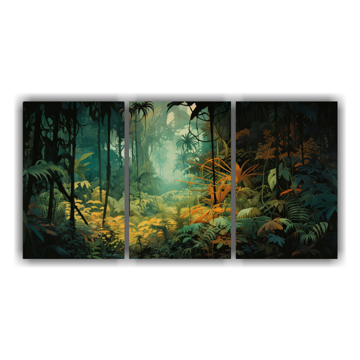 pinturas-decorativas-de-la-selva-del-sudeste-asi-tico