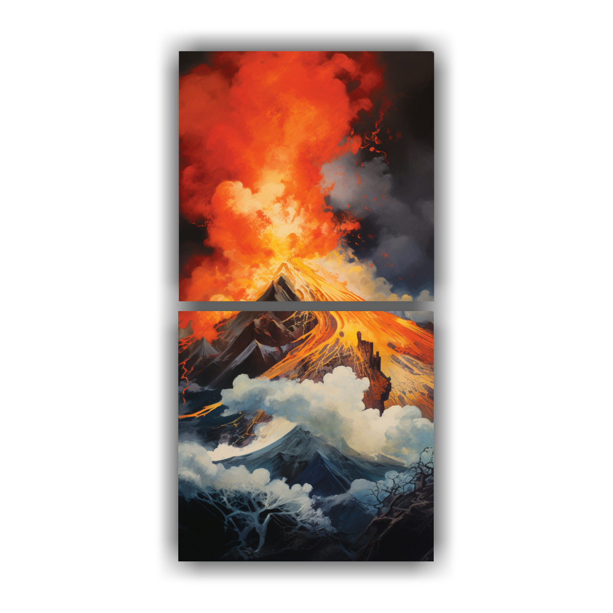 pinturas-decorativas-de-lienzo-abstracto-din-mico-de-un-volc-n-en-erupci-n